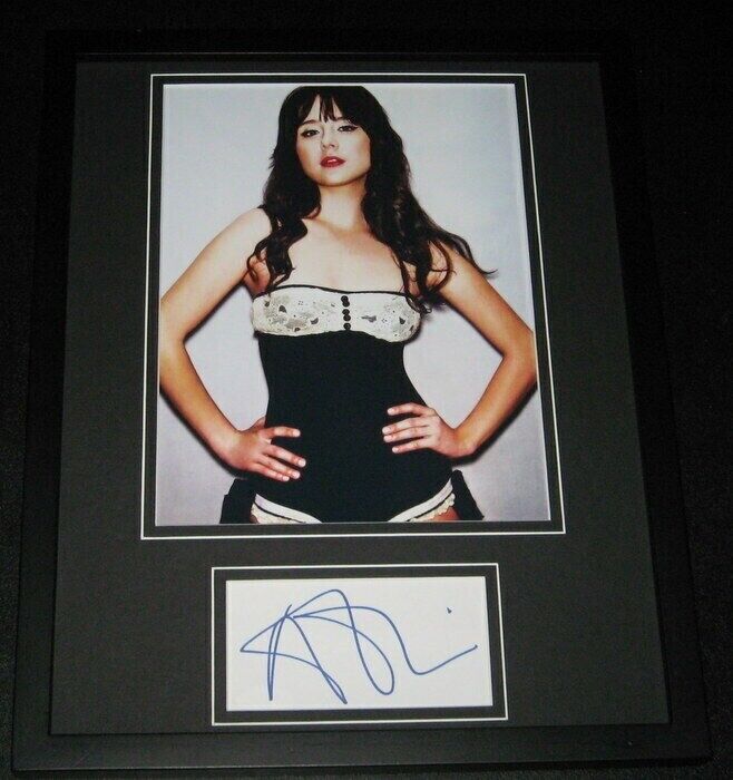 Alessandra Toressani Signed Framed 11x14 Photo Display JSA Caprica 