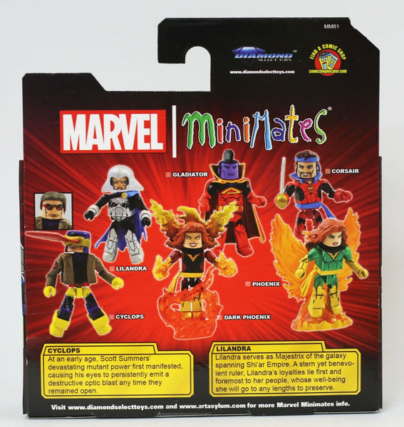 NEW SEALED 2021 Marvel Minimates X-Men Cyclops + Lilandra Action Figure Set