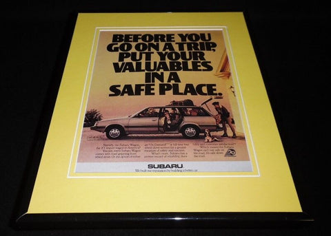 1988 Subaru Wagon Framed 11x14 ORIGINAL Vintage Advertisement