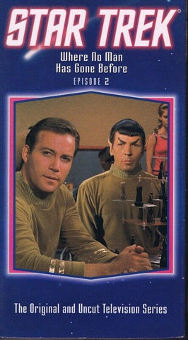 Star Trek Episode 2 Where No Man Has Gone Before VINTAGE VHS Cassette  