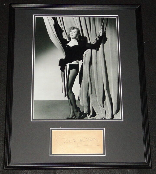 Greer Garson Signed Framed 16x20 Poster Photo Display 