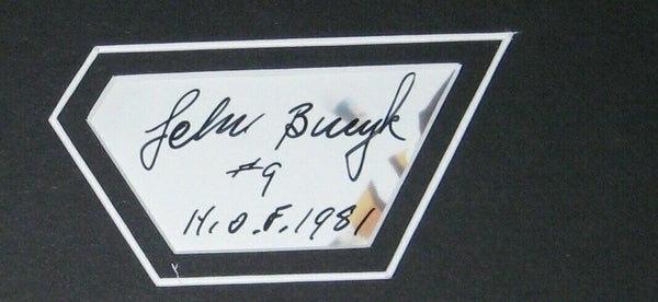 John Johnny Bucyk Signed Framed 11x14 Photo Display Bruins w/ Stanley Cup