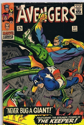 Avengers #31 ORIGINAL Vintage 1966 Marvel Comics