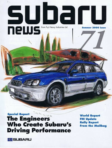 ORIGINAL Vintage Summer 2000 Subaru News Magazine