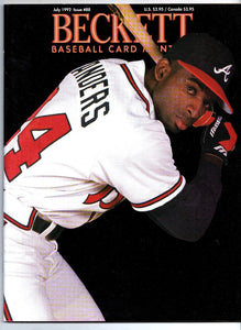 Beckett Baseball Card Magazine #88 VINTAGE 1992 Deion Sanders Braves