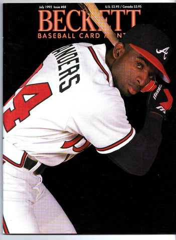 Beckett Baseball Card Magazine #88 VINTAGE 1992 Deion Sanders Braves