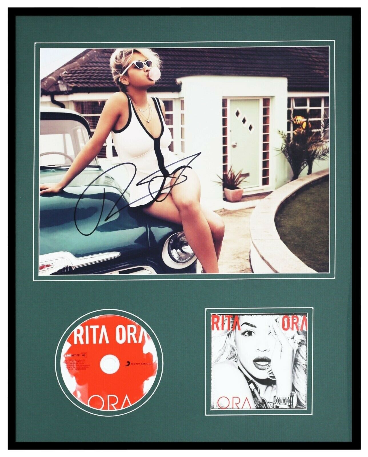 Rita Ora Signed Framed 16x20 Photo & CD Set