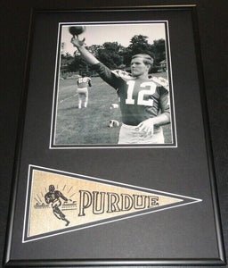 Bob Griese Framed 12x18 Purdue Boilermakers Photo & Pennant Display