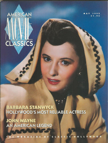 ORIGINAL Vintage May 1992 AMC Magazine Barbara Stanwyck Carole Lombard 