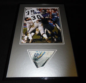 Mark Van Eeghen Signed Framed 11x17 Photo Display Raiders