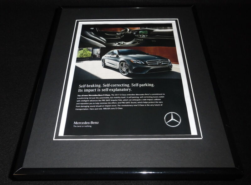 2016 Mercedes Benz E Class Framed 11x14 ORIGINAL Advertisement