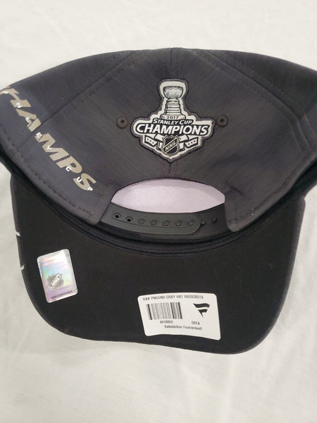 NWT Fanatics Pittsburgh Penguins 2017 Cup Champs Adjustable Snapback Cap Hat