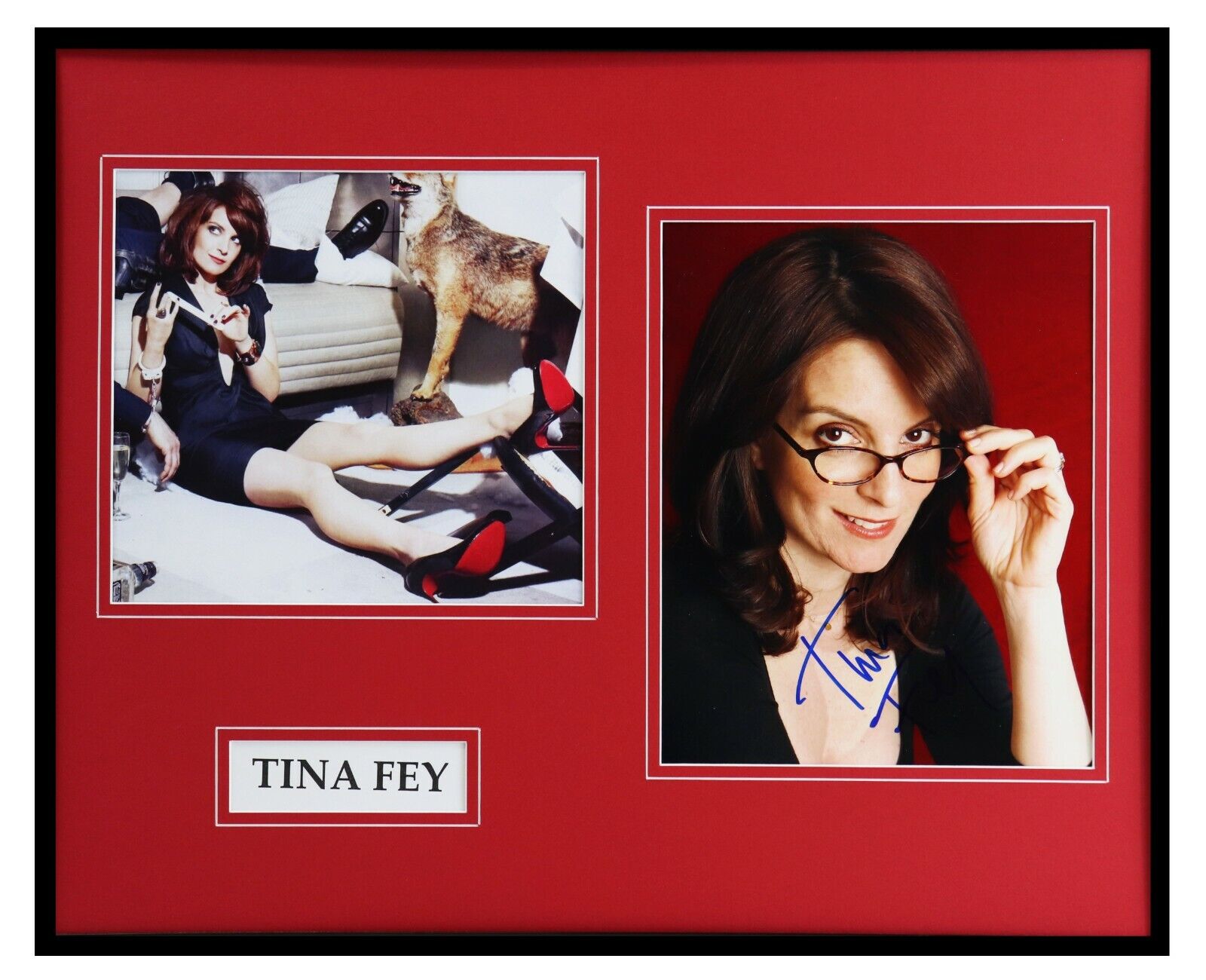 Tina Fey Signed Framed 16x20 Photo Set 30 Rock SNL Mean Girls 