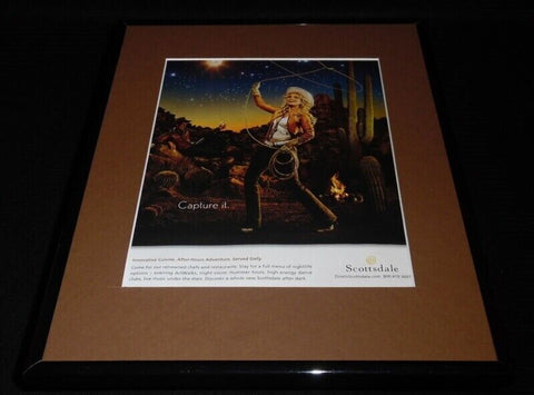 2015 Scottsdale Arizona Tourism Framed 11x14 ORIGINAL Advertisement