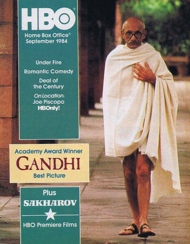 ORIGINAL Vintage September 1984 HBO Magazine Gandhi Ben Kingsley