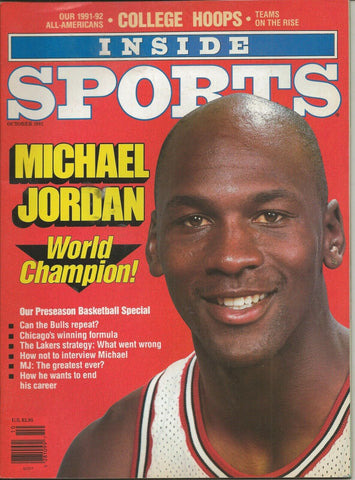 ORIGINAL Vintage Oct 1991 Inside Sports Magazine Michael Jordan Cover No Label