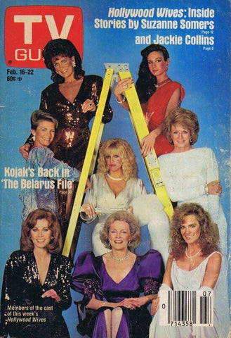 ORIGINAL Vintage Feb 16 1985 TV Guide Magazine No Label Hollywood Wives Cast