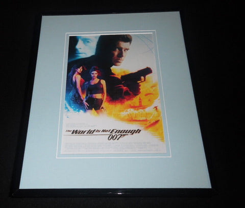 The World is Not Enough James Bond Framed 11x14 Repro Movie Poster Display