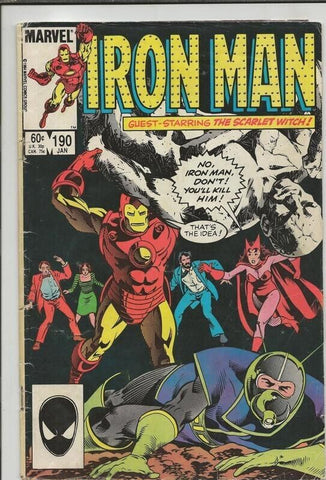 Iron Man #190 ORIGINAL Vintage 1985 Marvel Comics 