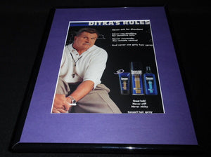 Mike Ditka 2000 Consort Hair Spray Framed 11x14 ORIGINAL Advertisement Bears