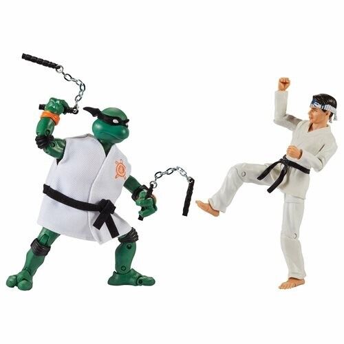 NEW SEALED 2022 TMNT Cobra Kai Michaelangelo Daniel Larusso Action Figure 2-Pack