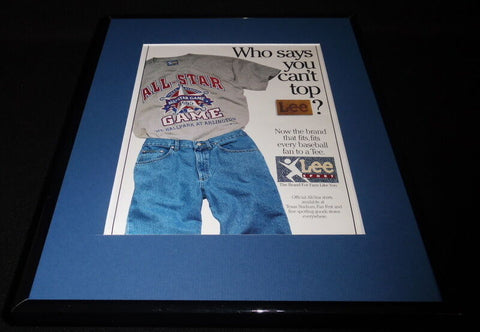 1995 Lee Sport MLB All Star Texas 11x14 Framed ORIGINAL Vintage Advertisement