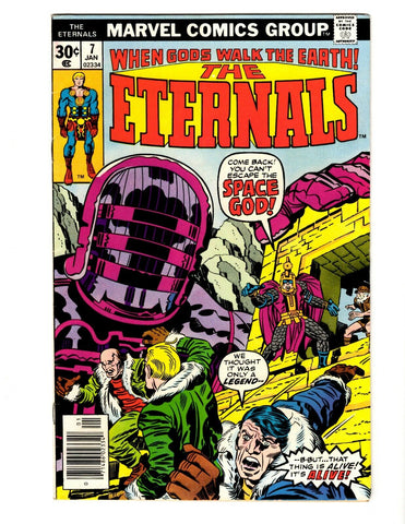 Eternals #7 ORIGINAL Vintage 1977 Marvel Comics 1st Tefral / Jemiah the Analyzer