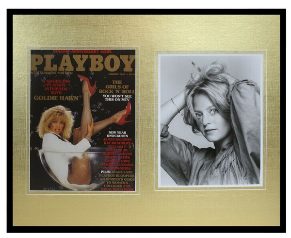 Goldie Hawn Signed Framed 16x20 Photo Display JSA