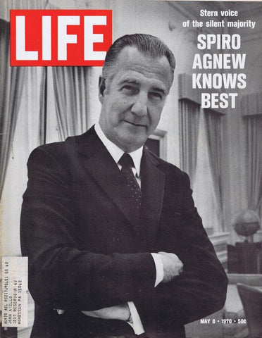 ORIGINAL Vintage Life Magazine May 8 1970 Spiro Agnew