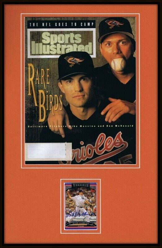 Mike Mussina Signed Framed 1994 Sports Illustrated Cover Display Orioles