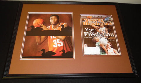 Kevin Durant Signed Framed 18x24 2007 Sports Illustrated Cover Display JSA