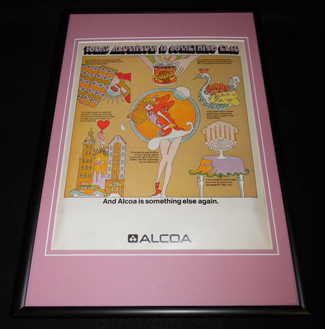 1972 Alcoa Aluminum Framed 12x18 ORIGINAL Vintage Advertisement