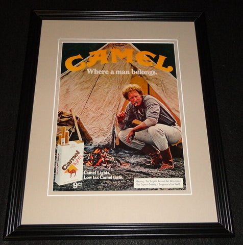 1981 Camel Lights Cigarettes Framed 11x14 ORIGINAL Vintage Advertisement