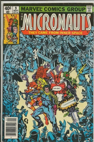 Micronauts #9 ORIGINAL Vintage 1979 Marvel Comics 1st Cilicia