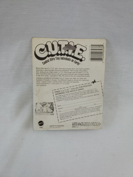 VINTAGE SEALED 1986 Mattel C.U.T.I.E. Action Figures