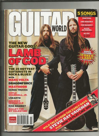 ORIGINAL Vintage November 2006 Guitar World Magazine w/ CD  Lamb of God Pantera