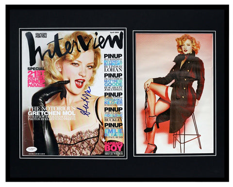 Gretchen Mol Signed Framed 16x20 Interview Magazine Cover & Photo Display JSA