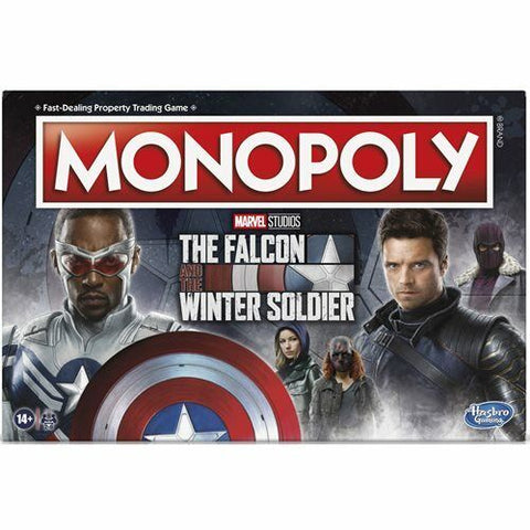 NEW SEALED Hasbro Marvel Falcon + Winter Soldier Monopoly Board Game FATWS