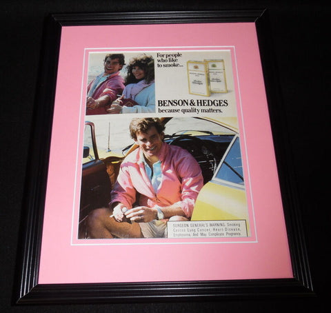 1987 Benson & Hedges Cigarettes Framed 11x14 ORIGINAL Advertisement