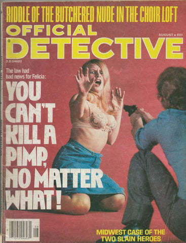 ORIGINAL Vintage Official Detective Magazine Vol 47 #8 August 1977 GGA