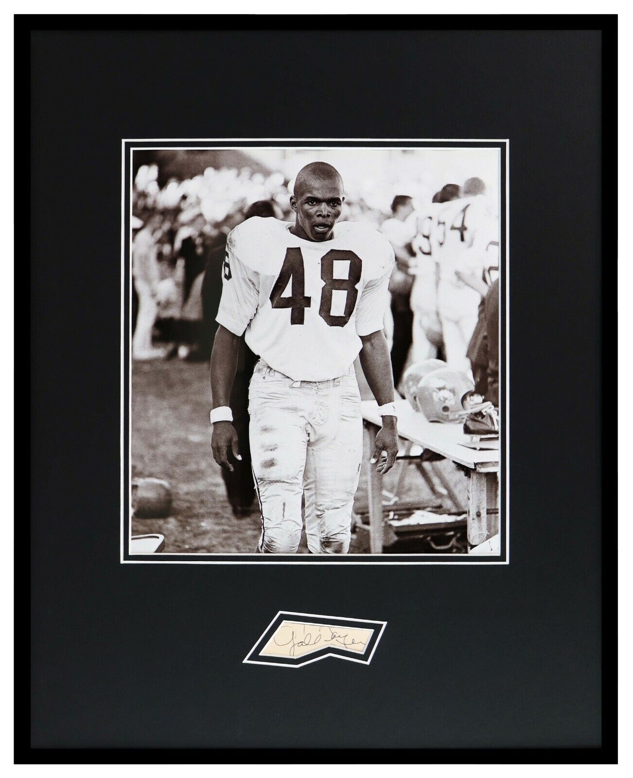 Gale Sayers Signed Framed 16x20 Photo Poster Display JSA Kansas Bears