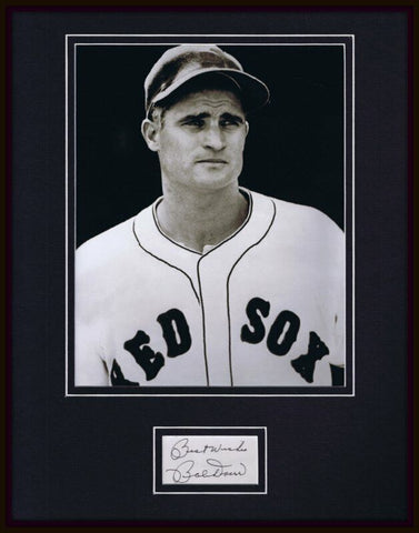 Bobby Doerr Signed Framed 11x14 Photo Display JSA Red Sox