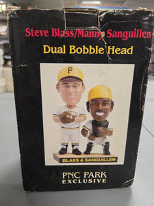 VINTAGE Steve Blass Manny Sanguillen Pittsburgh Pirates Bobble Head Figure