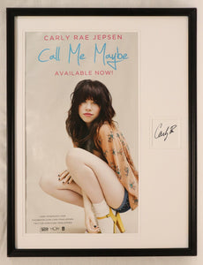 Carly Rae Jepsen Signed Framed 18x24 Call Me Maybe Poster Display B