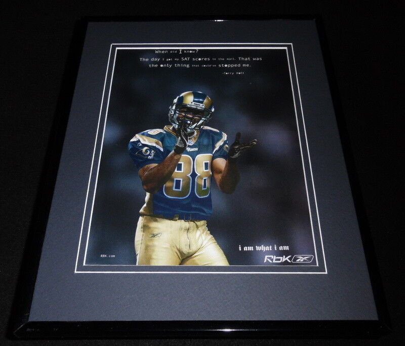 Torry Holt 2006 Reebok Framed 11x14 ORIGINAL Advertisement Rams