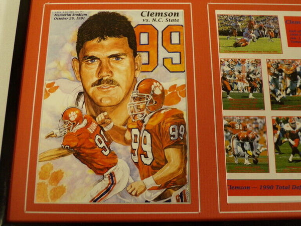 Clemson Tigers Football 16x20 Framed Program Covers Display