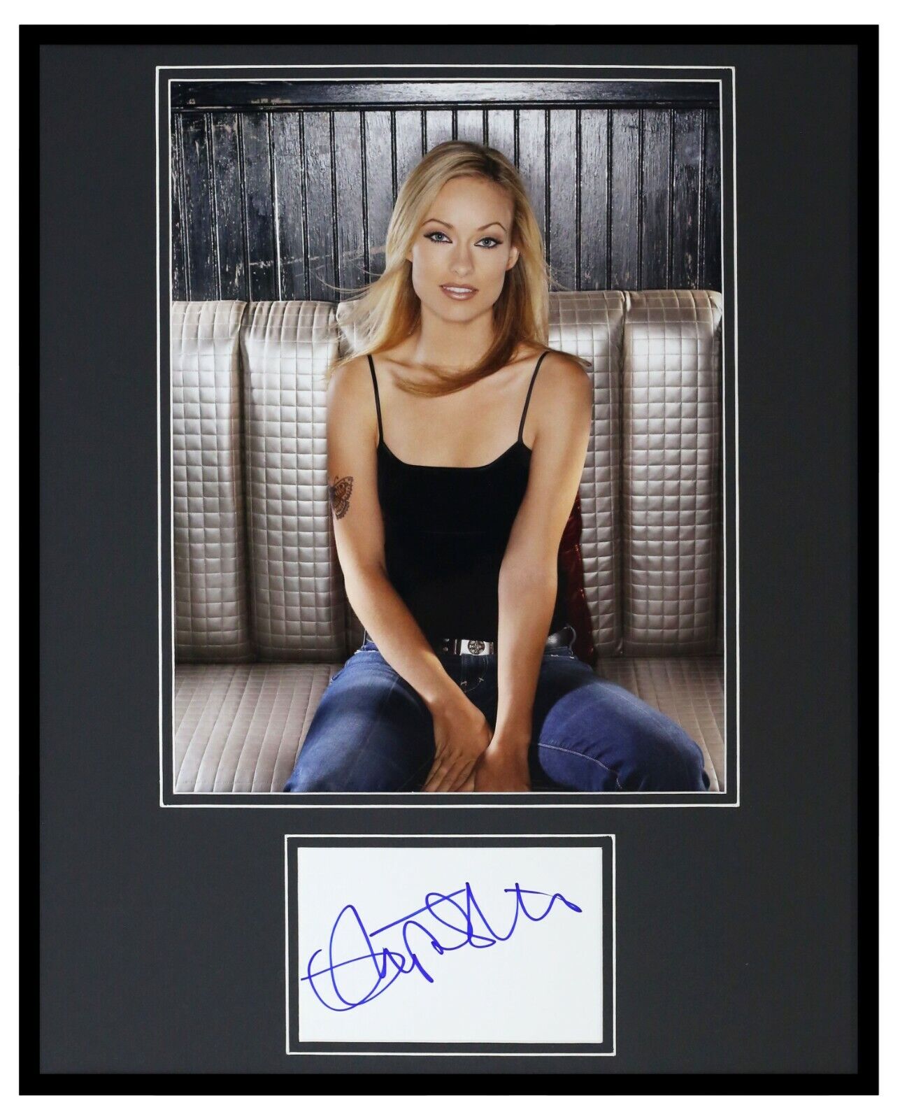 Olivia Wilde Signed Framed 16x20 Photo Poster Display JSA