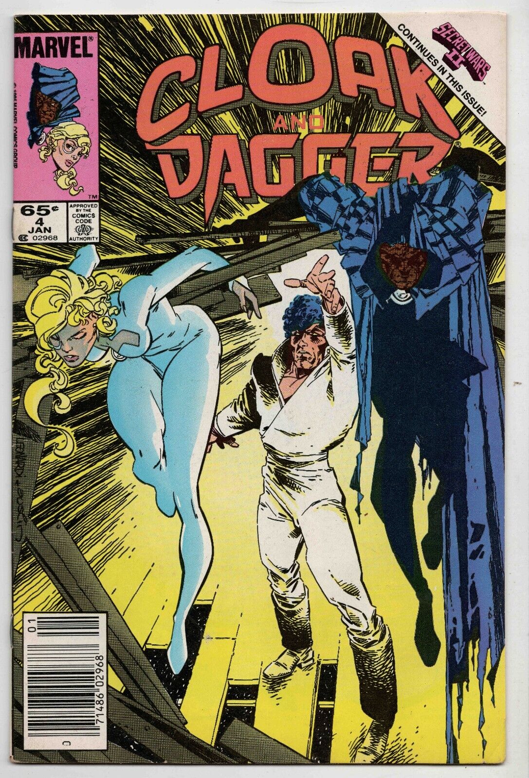 Cloak and Dagger #4 VINTAGE 1986 Marvel Comics