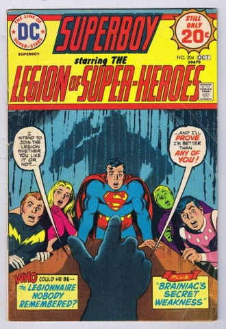 Superboy #204 ORIGINAL Vintage 1974 DC Comics Legion of Super Heroes