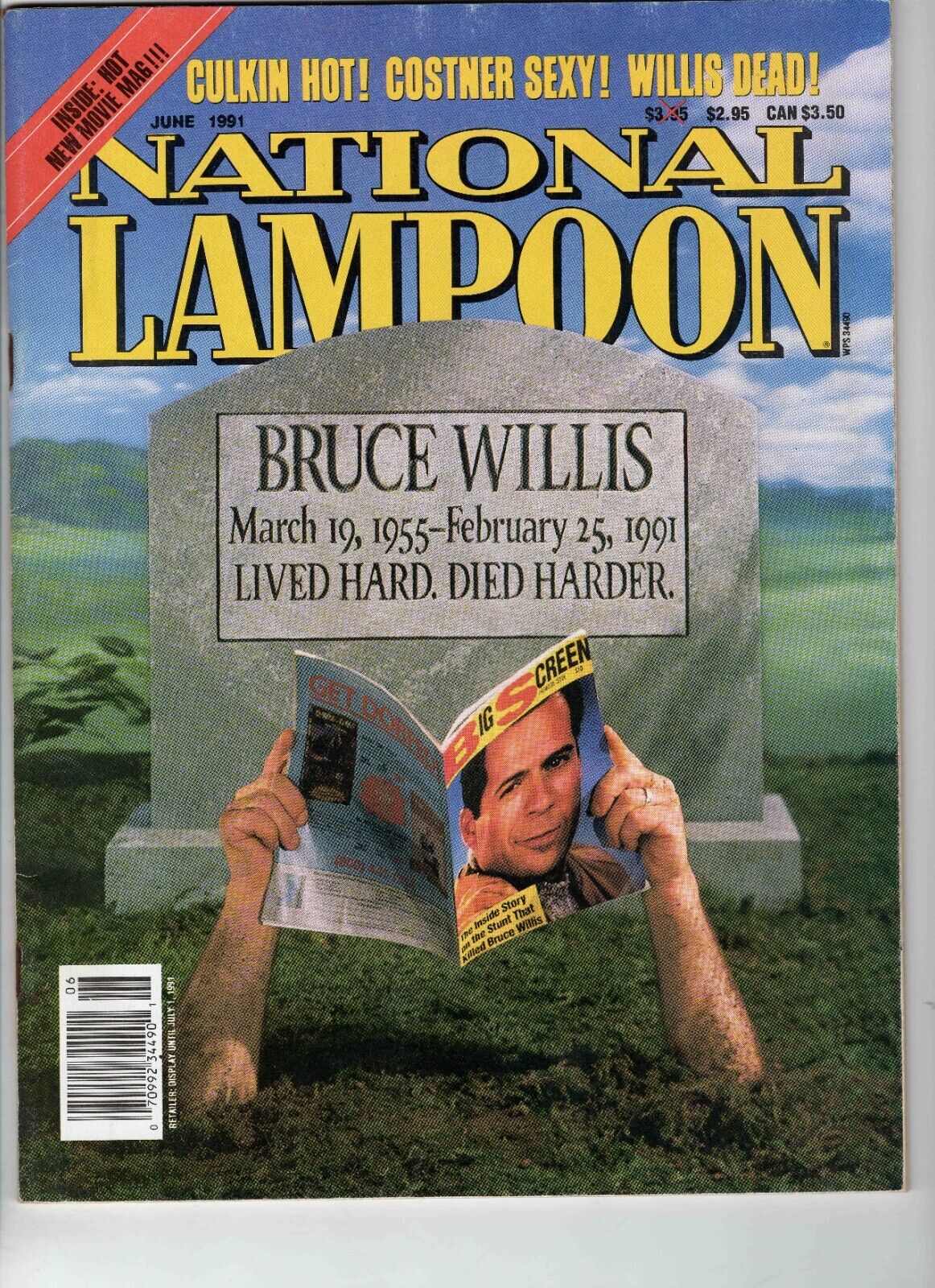 VINTAGE June 1991 National Lampoon Magazine Bruce Willis